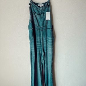 Lightweight denim style jumpsuit